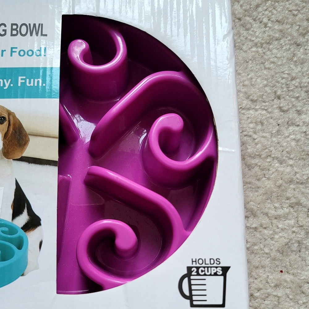 NEW IMHAPO Slow Feeder Dog Cat Bowl Size S